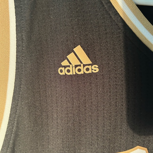 NBA Toronto Raptors Black & Gold DeMarre Carroll Adidas Jersey Men’s Large - Picture 3 of 5